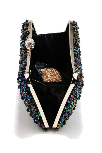 Black Sequins Prom Handbag