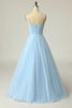 Load image into Gallery viewer, Purple Tulle A-line Prom Dress