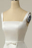 Load image into Gallery viewer, Simple A Line Square Neck White Long Wedding Dress