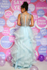 Load image into Gallery viewer, Light Blue A Line Princess Prom Dress with Beading