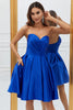 Load image into Gallery viewer, Royal Blue A-Line Sweetheart Short Prom Dress