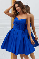 Load image into Gallery viewer, Royal Blue A-Line Sweetheart Short Prom Dress