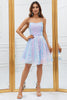 Load image into Gallery viewer, Sparkly Light Blue A-Line Sequins Short Homecoming Dress