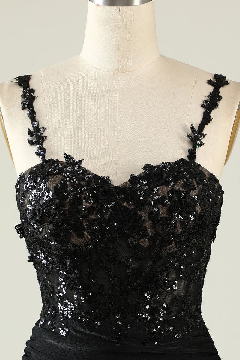 Load image into Gallery viewer, Sparkly Spaghetti Straps Sequins Cocktail Dress