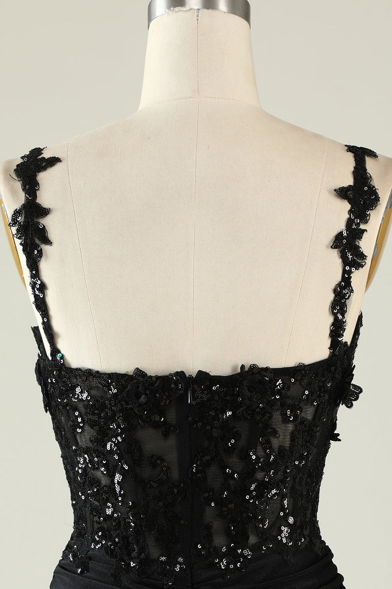 Load image into Gallery viewer, Sparkly Spaghetti Straps Sequins Cocktail Dress
