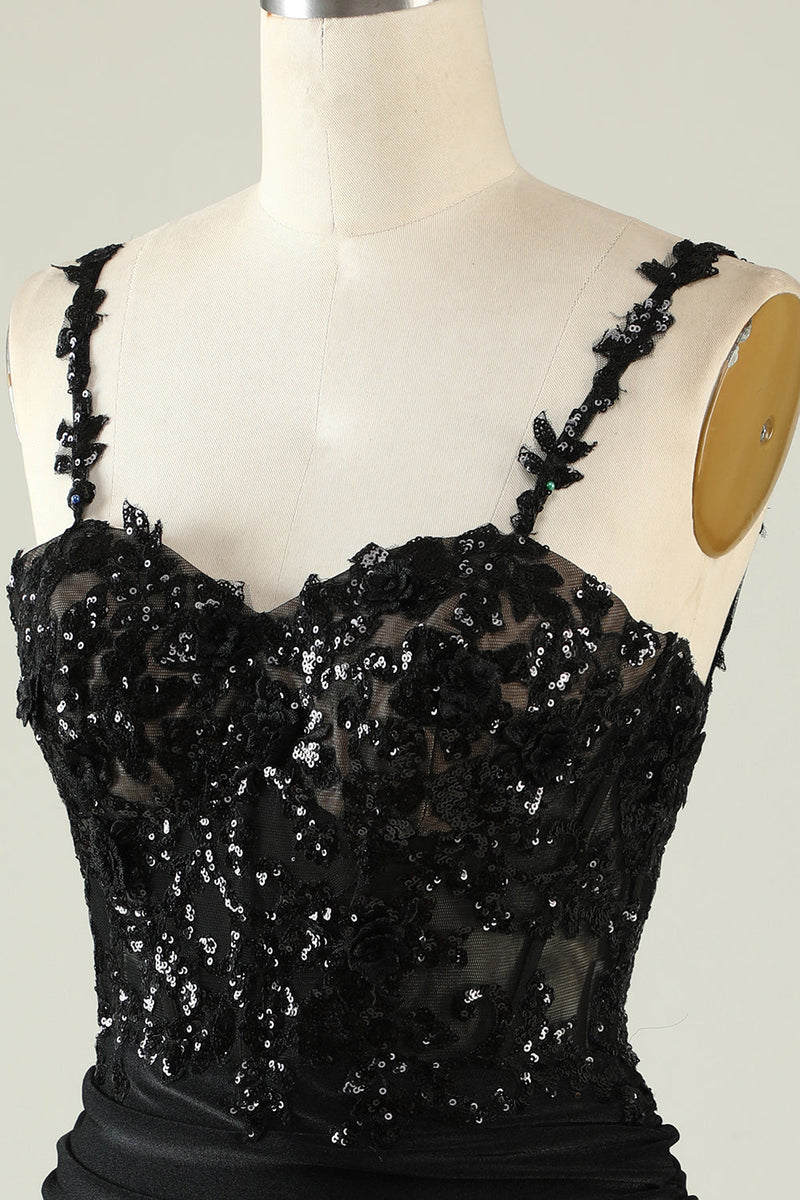 Load image into Gallery viewer, Sparkly Spaghetti Straps Sequins Cocktail Dress