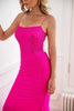 Load image into Gallery viewer, Glitter Hot Pink Mermaid Beaded Prom Dresses