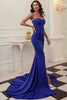 Load image into Gallery viewer, Black Mermaid Sweetheart Long Prom Dress