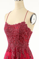 Load image into Gallery viewer, Lavender Tulle Long Prom Dress with Lace