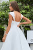 Load image into Gallery viewer, Simple Ivory Satin A-Line Wedding Dress